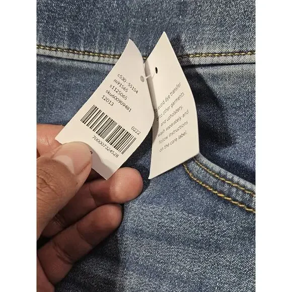 Lane Bryant High Rise distressed Jegging Padel jeans size 18 plus size denim NWT - Picture 4 of 10